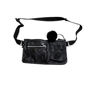 🖤 Kipling Presto Convertible Crossbody 👜‎ Black Nylon Waist & Fanny Pack ✨